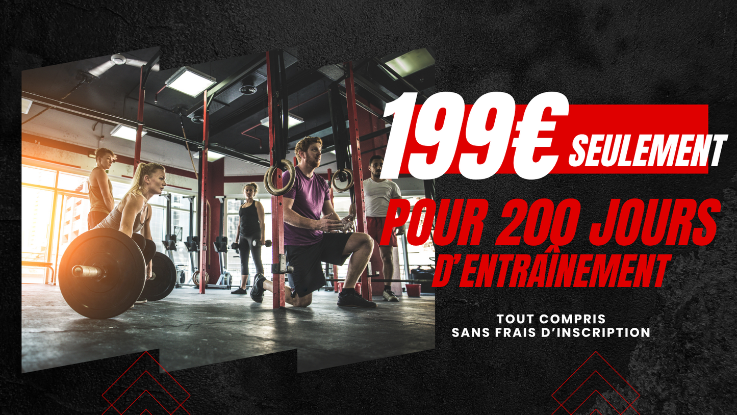 Tarif exceptionnel ! 200 jours pour 199€ !